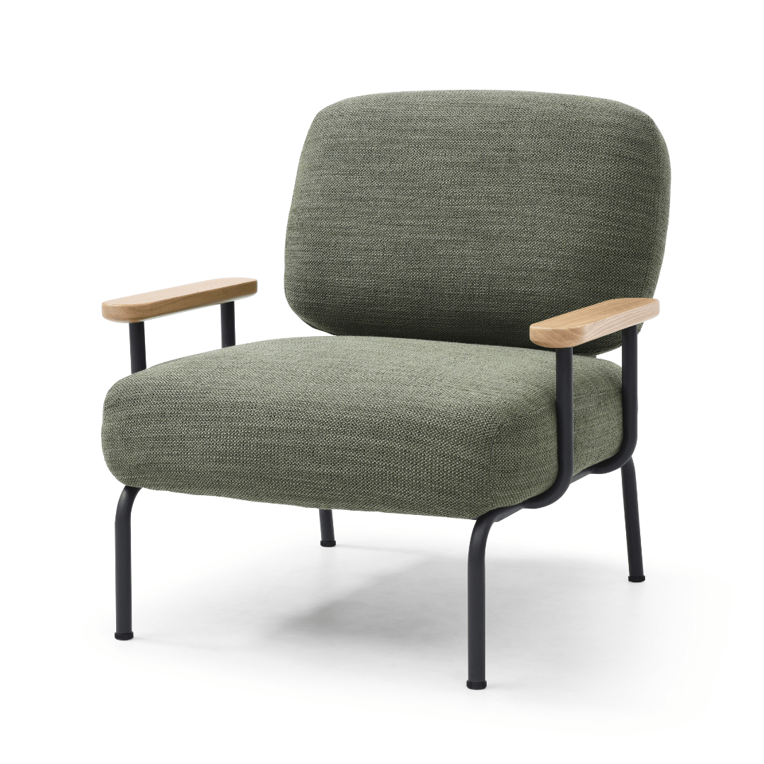 Seek & Ramble Accent Chair Hudson Olive Mattia Mid Century Modern Occasional Upholstered Armchair