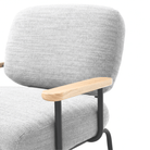 Seek & Ramble Accent Chair Mattia Upholstered Armchair Natural Pepper by Francesco Feliziani