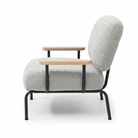 Seek & Ramble Accent Chair Mattia Upholstered Armchair Natural Pepper by Francesco Feliziani