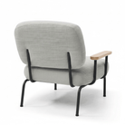 Seek & Ramble Accent Chair Mattia Upholstered Armchair Natural Pepper by Francesco Feliziani