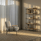 Seek & Ramble Accent Chair Mattia Upholstered Armchair Natural Pepper by Francesco Feliziani