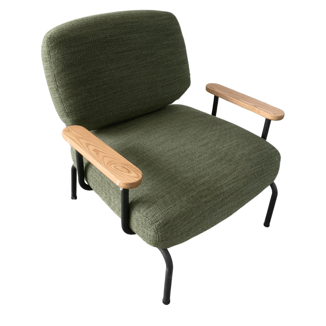 Seek & Ramble Accent Chair Hudson Olive Mattia Upholstered Mid Century Modern Occasional Chair