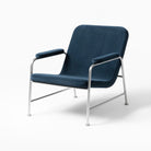 Seek & Ramble Accent Chair Milo Lounge Chair Brushed Steel Brunswick Slate