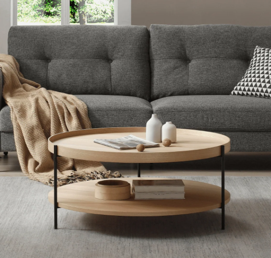 Contemporary coffee table with unique design and versatile features, perfect for enhancing stylish Australian interiors with a modern touch.