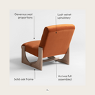 Seek & Ramble Accent Chair Oscar Lounge Chair Brunswick Rust & Oak