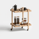 Seek & Ramble Bar Trolley Oscar Natural Oak Bar Trolley