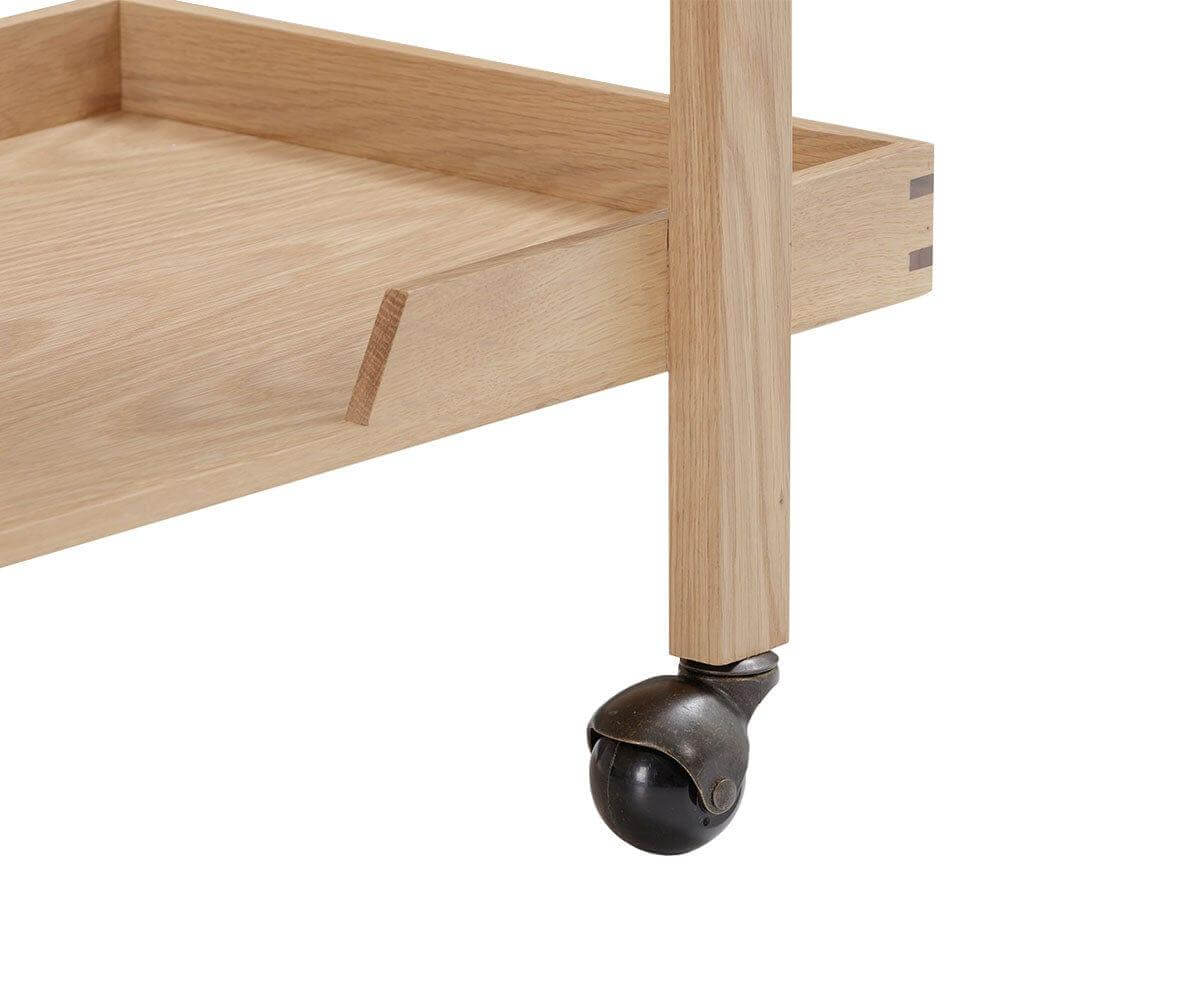 Seek & Ramble Bar Trolley Oscar Natural Oak Trolley