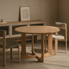 Seek & Ramble Dining Tables Oscar Round Oak 1.3M Dining Table