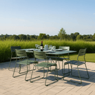 Seek & Ramble Armchair Parco Outdoor 7Pce Dining Table and Chairs Olive