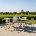 Seek & Ramble Armchair Parco Outdoor 7Pce Dining Table  and Chairs Sand