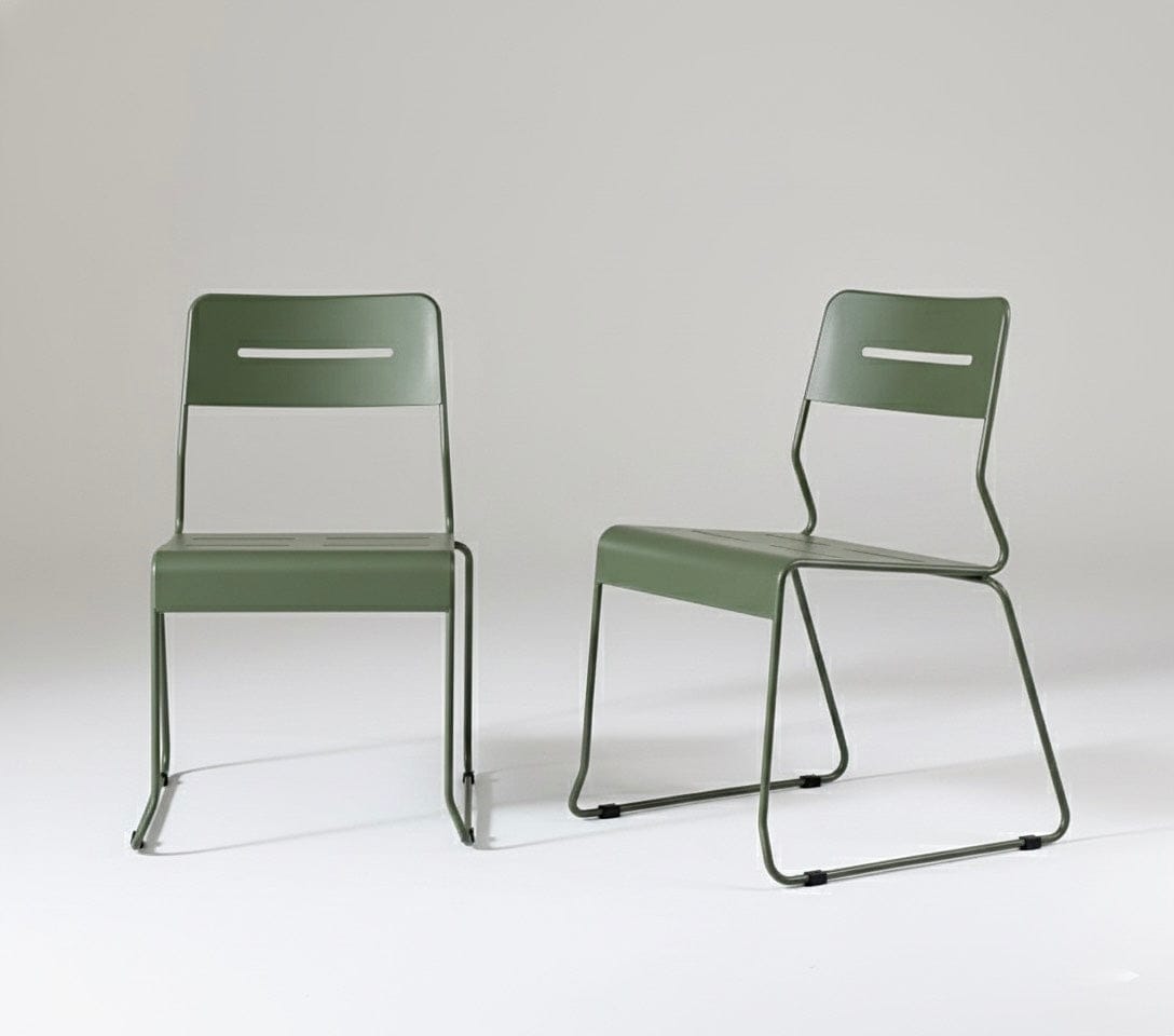 Seek & Ramble Dining Chair Set of 2 / No Cushion Parco Outdoor Dining Chair Olive