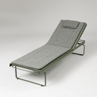 Seek & Ramble Sunbed With Cushion Parco Outdoor Sun Bed Olive