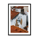 Seek & Ramble Framed Print A1 Portrait / Black Frame Portugal Lisbon Alfama Art Framed Print