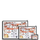 Seek & Ramble Framed Print Portugal Lisbon Alfama Rooftops Framed Print