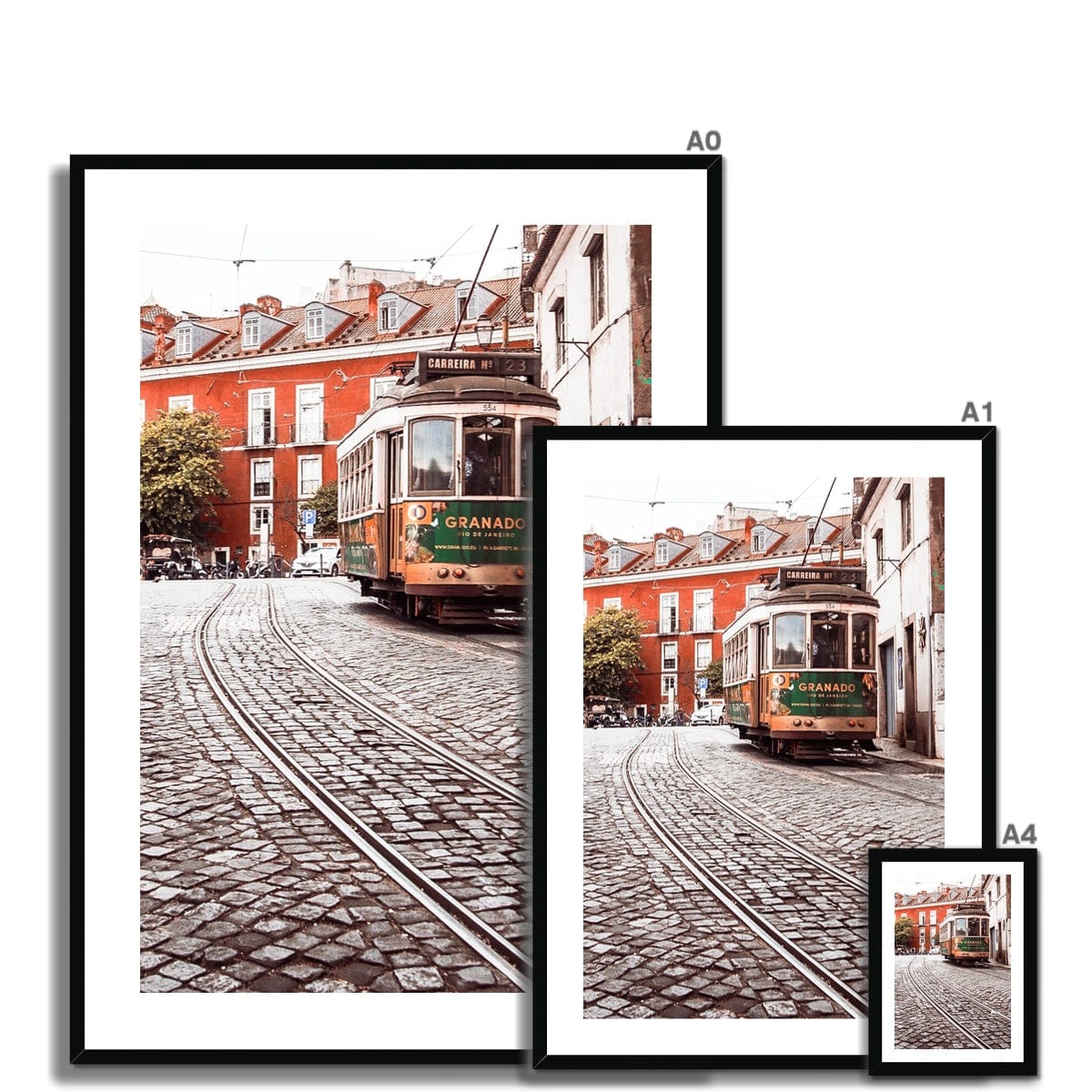 Seek & Ramble Framed Print Portugal Lisbon Alfama Tram Framed Print