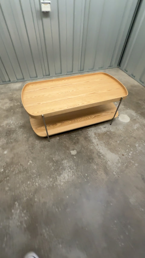 Cleo 120cm rectangle coffee table, natural ash