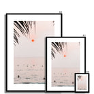 Seek & Ramble Framed Sunset Surfers Bali Coast Framed Print