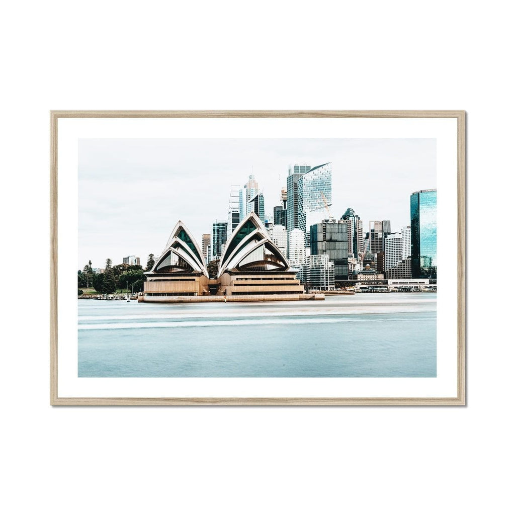 SeekandRamble Fine art 40"x28" / Natural Frame Sydney Colours Framed & Mounted Print