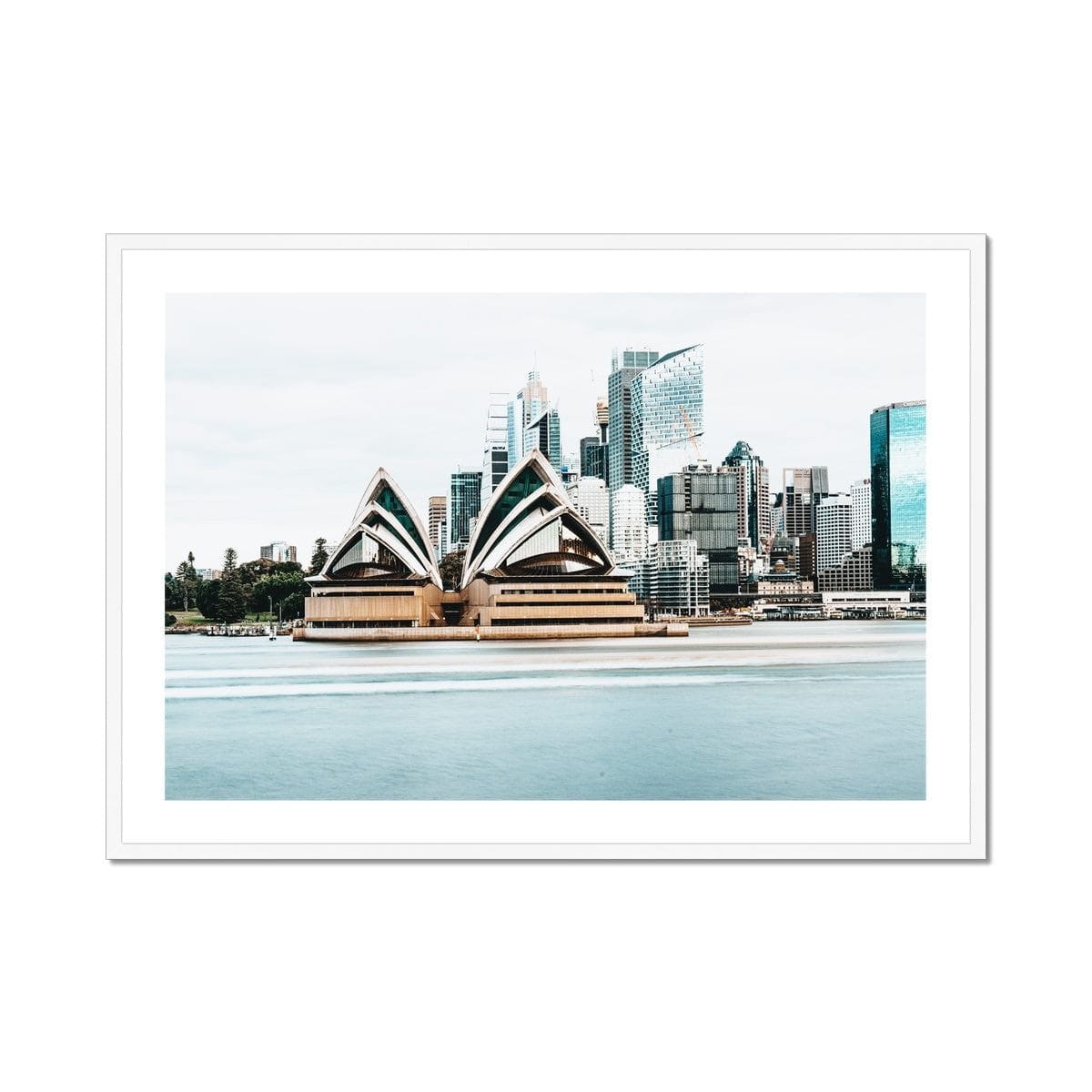 Seek & Ramble Framed 40"x28" / White Frame Sydney Colours Framed & Mounted Print