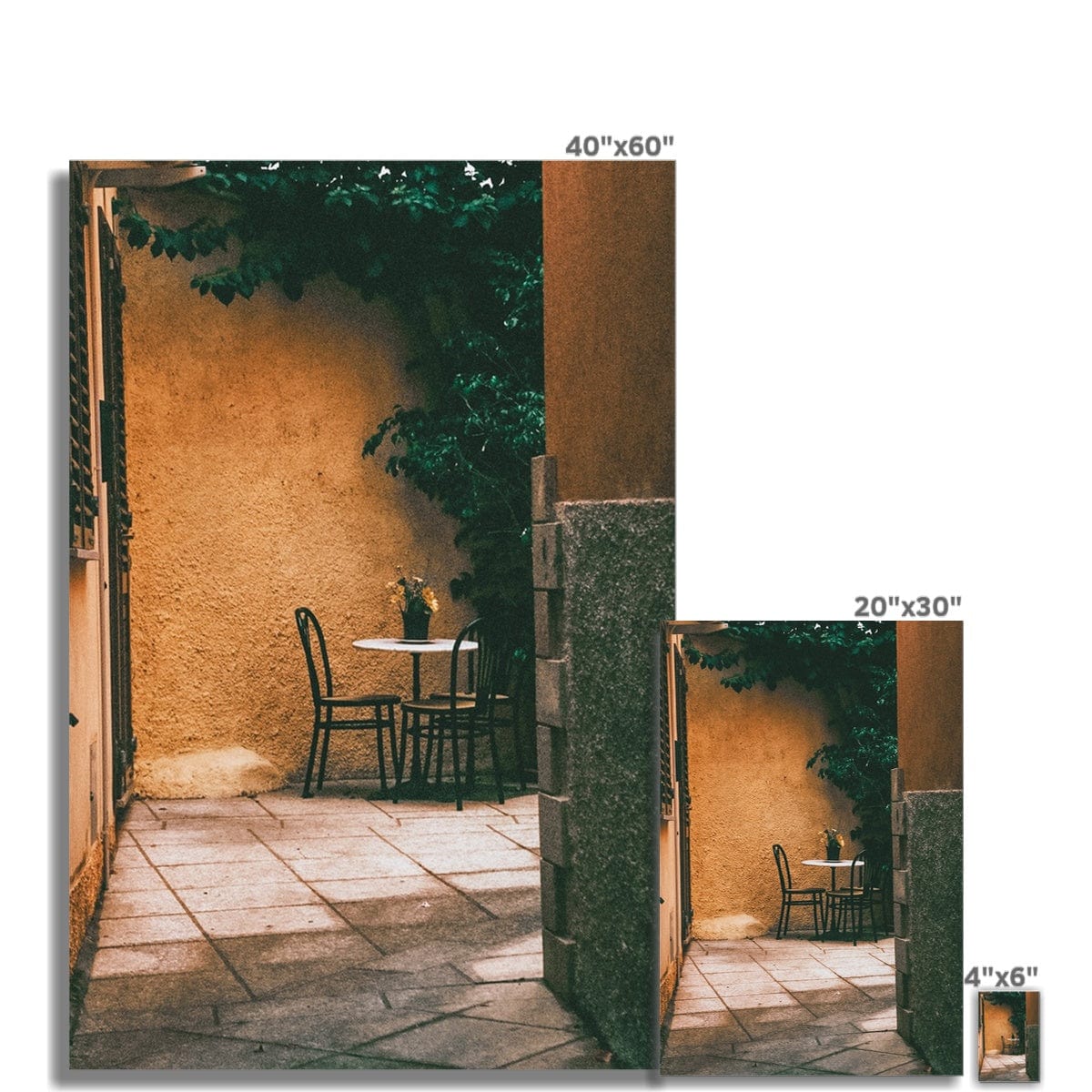 Prodigi Fine art Table For Two Italy  Fine Art Print