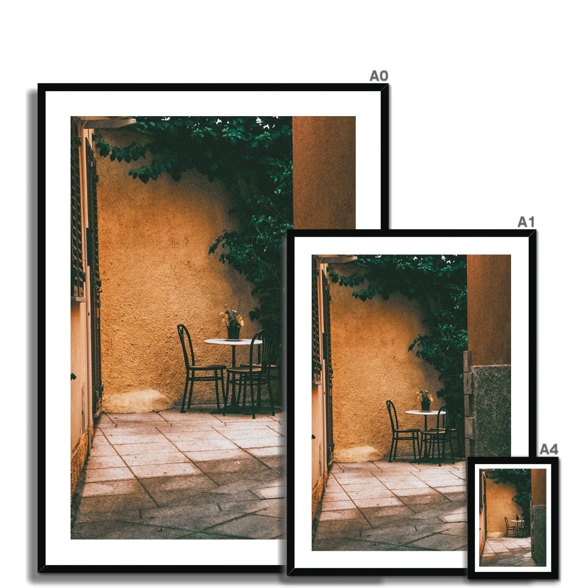 Seek & Ramble Framed Print Table For Two Italy Framed Print