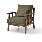 Seek & Ramble Accent Chair Terrence Occasional Upholstered Armchair Olive