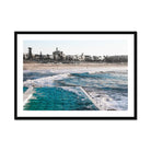 Seek & Ramble Framed Print A1 Landscape / Black Frame View From Bondi Icebergs Framed Print