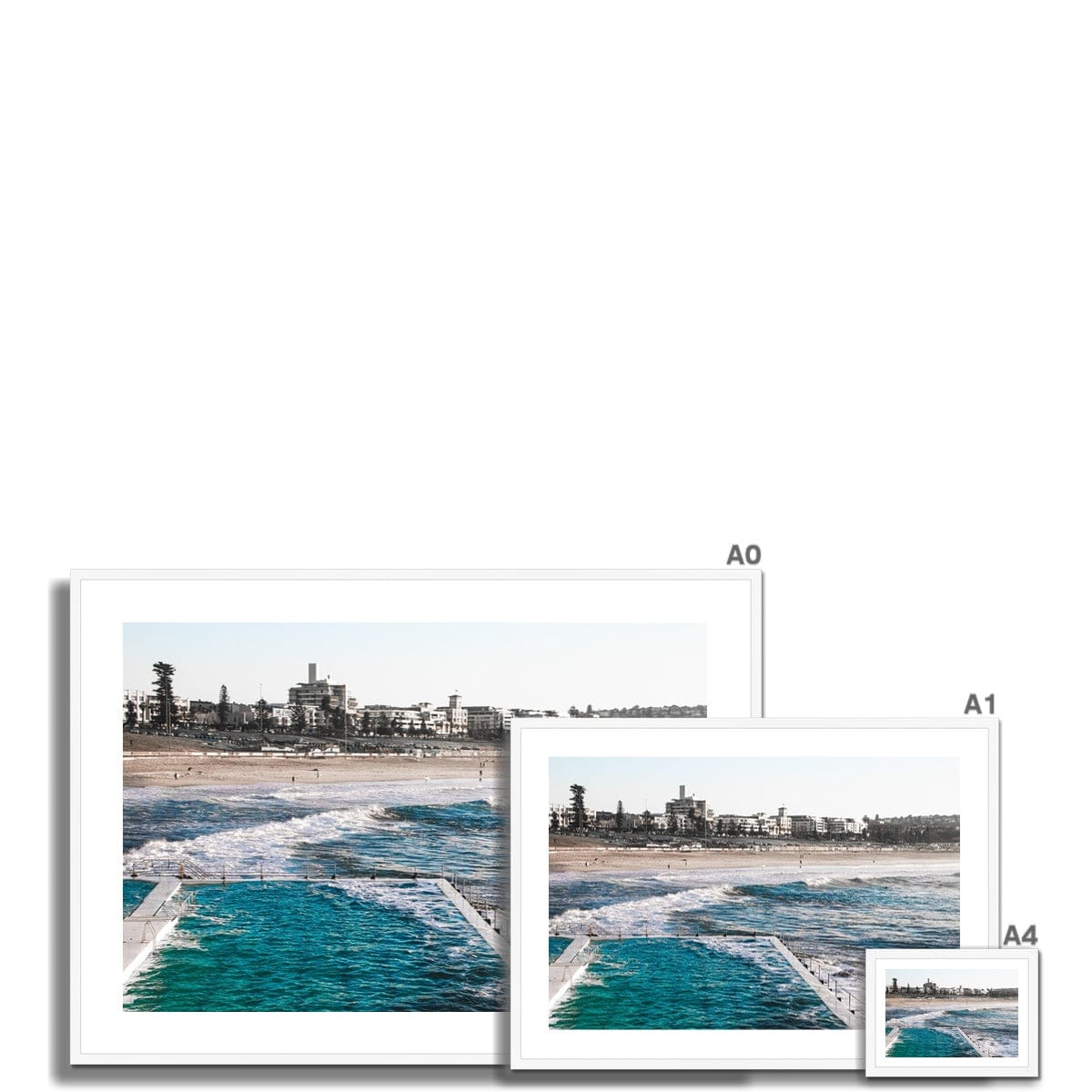 Seek & Ramble Framed Print View From Bondi Icebergs Framed Print