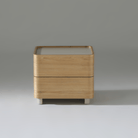 Seek & Ramble Bedsides Xara 2 Drawer Bedside Natural Ash & Warm Grey