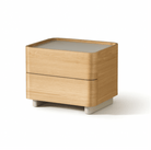 Seek & Ramble Bedsides Single Xara 2 Drawer Bedside Natural Ash & Warm Grey