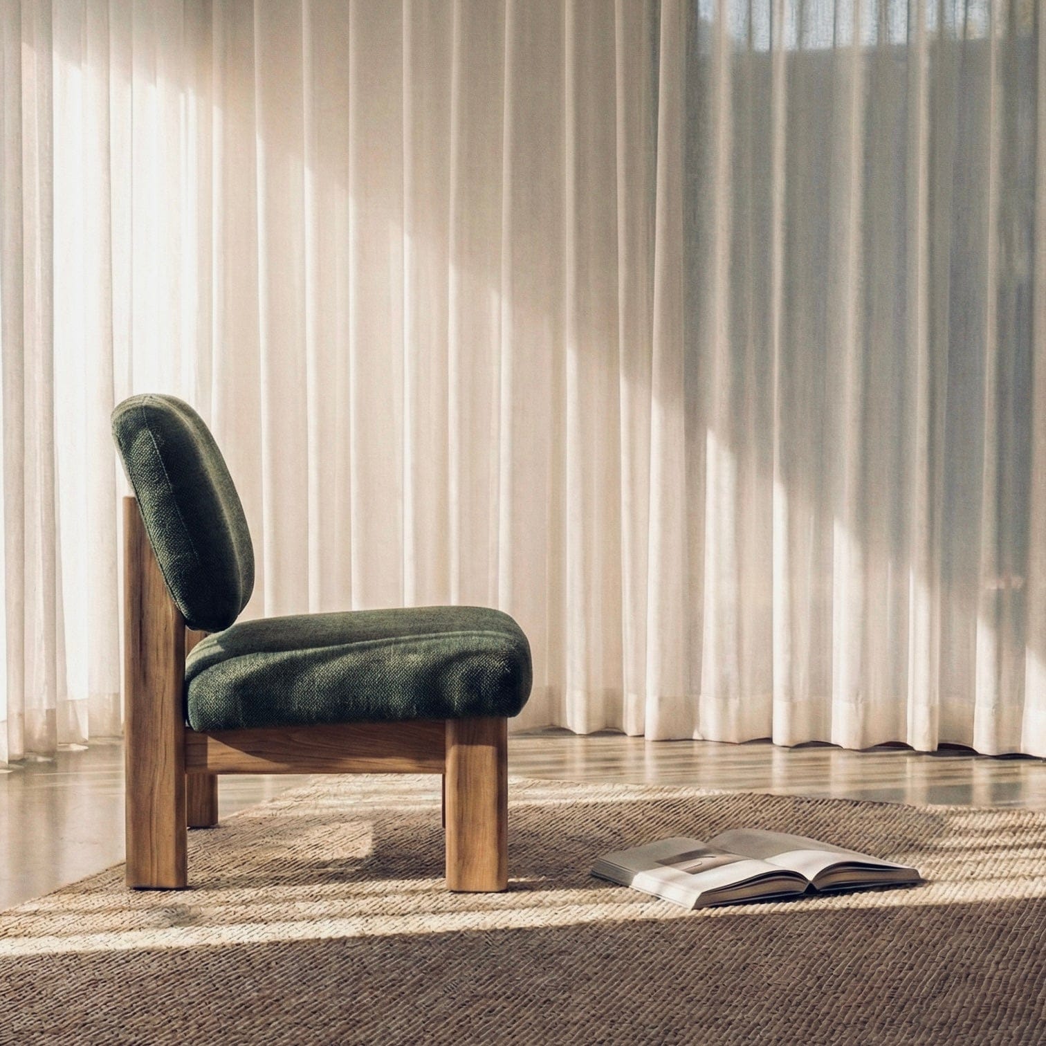 Seek & Ramble Accent Chair Xara Occasional Chair Olive by Francesco Feliziani