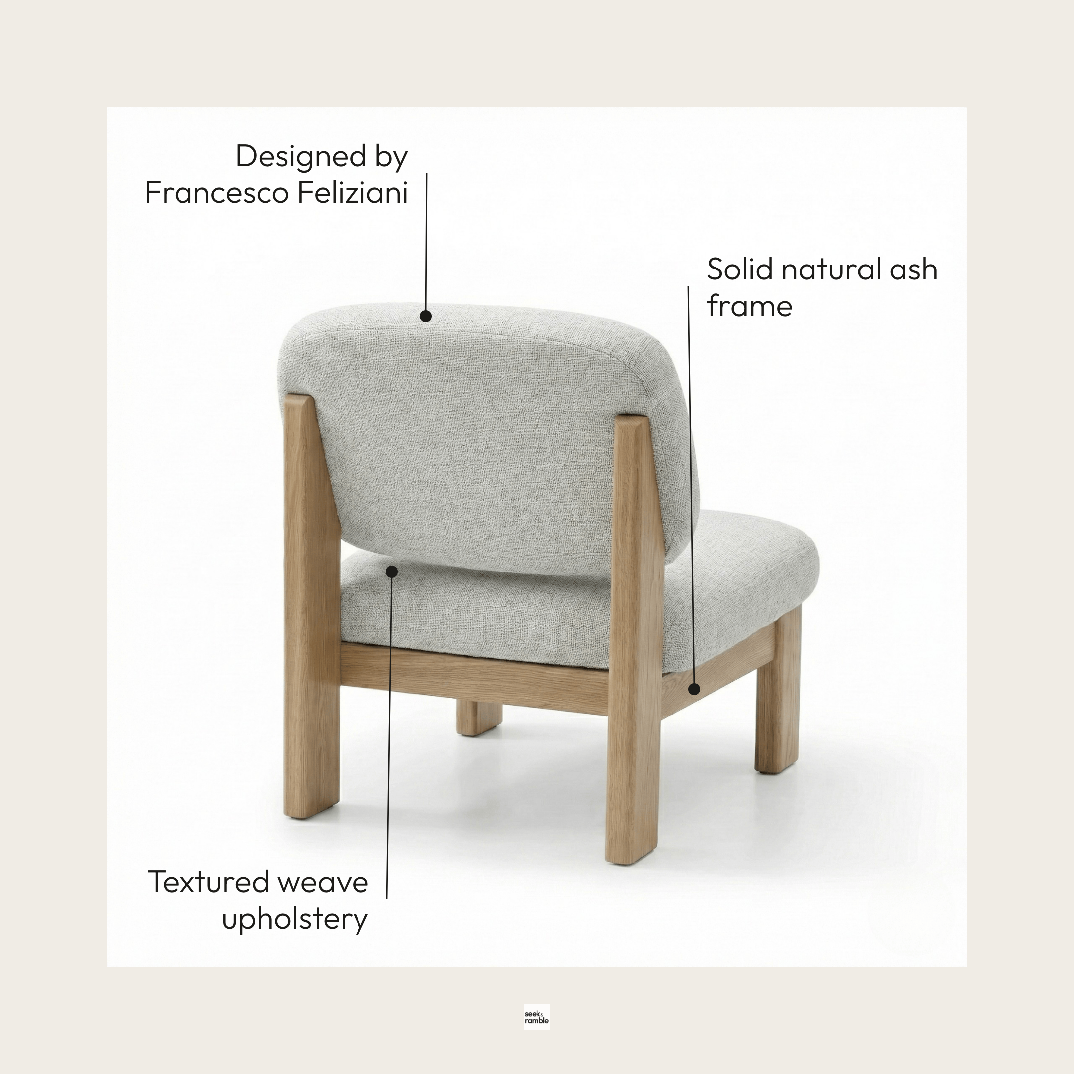 Seek & Ramble Accent Chair Xara Occasional Chair Pepper
