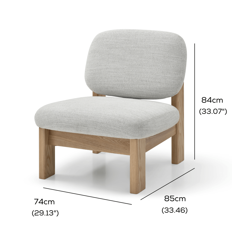 Xara Occasional Chair Pepper measurements