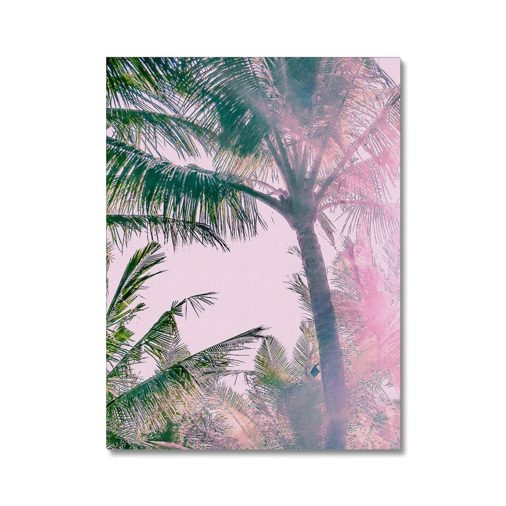 Seek & Ramble Canvas 24"x32" / Image Wrap Pink Palm Trees Canvas