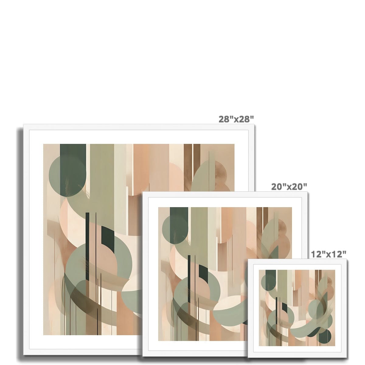 Seek & Ramble Framed Abstract Sage #2 Framed Print