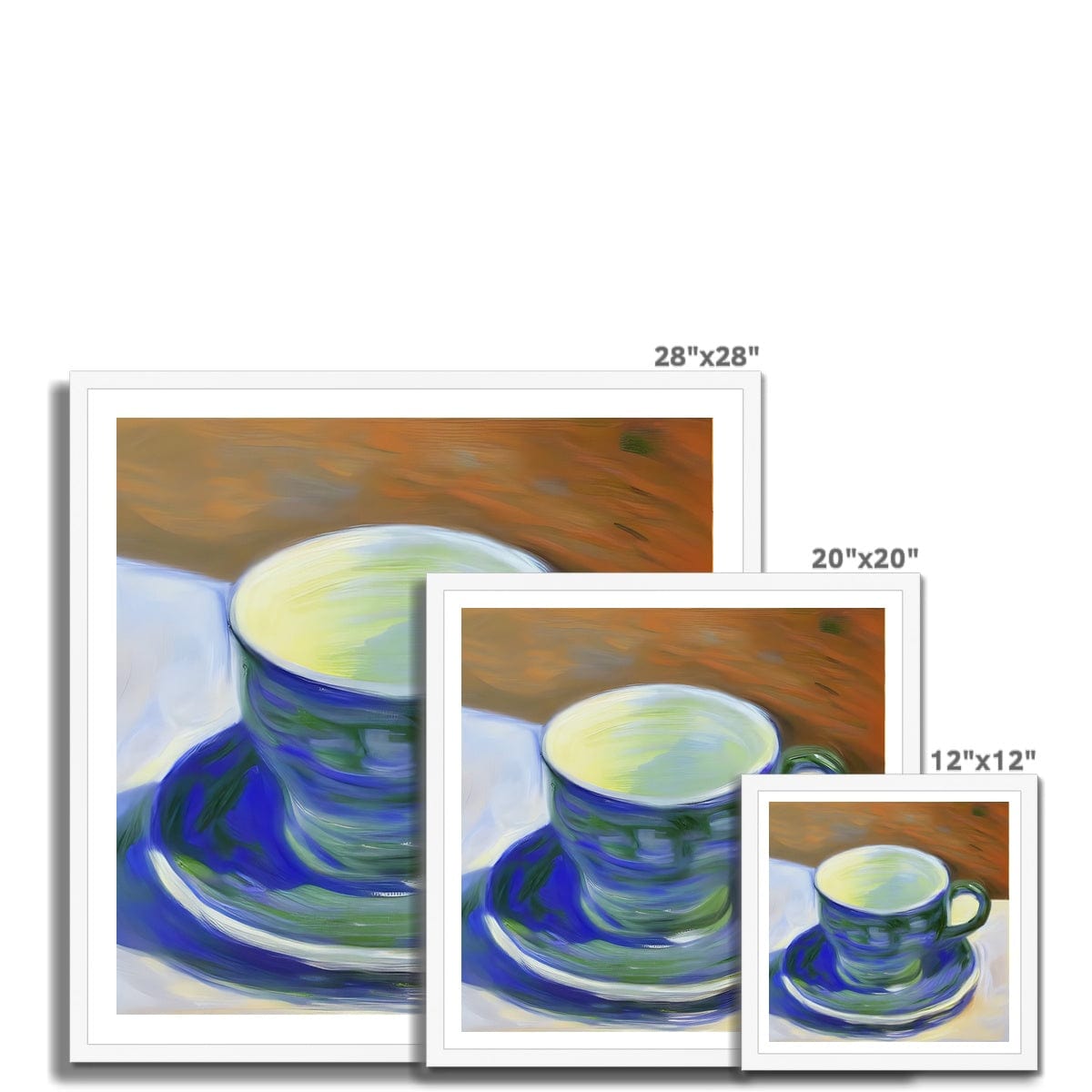 Seek & Ramble Framed Coffee Blues  Framed Print