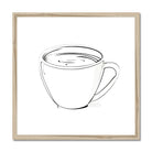 Seek & Ramble Framed 12"x12" / Natural Frame Simply Coffee Illustration Framed Print