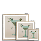 Seek & Ramble Framed Martini Please Framed Print
