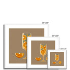 Seek & Ramble Framed Orange Spritz Framed Print