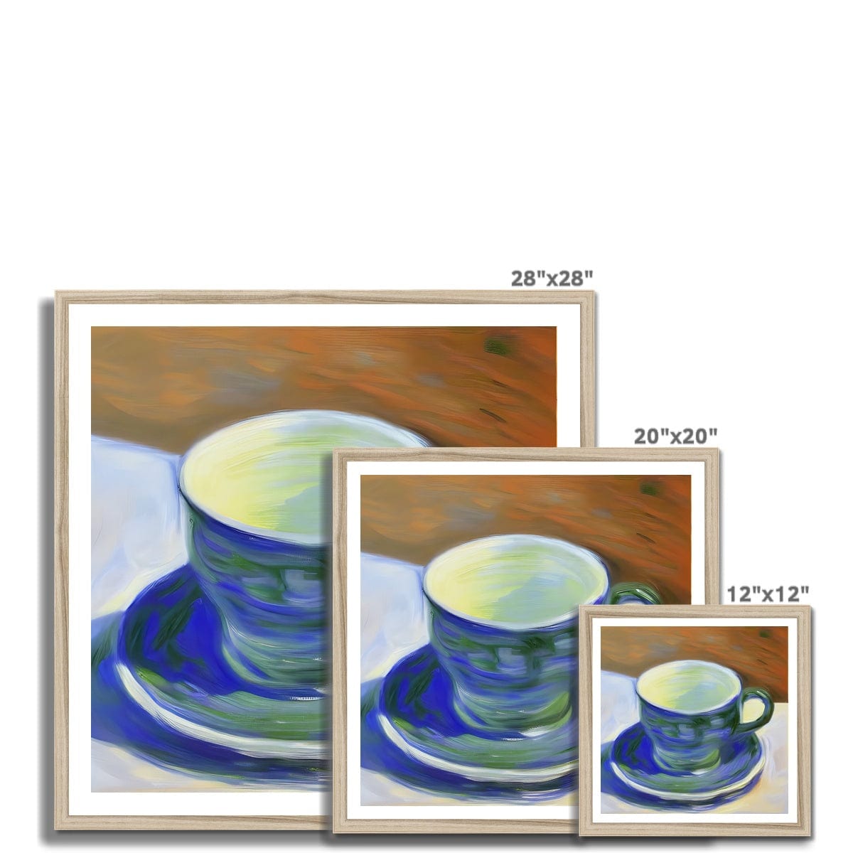 Seek & Ramble Framed Coffee Blues  Framed Print