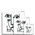 Seek & Ramble Framed Ai Picasso Style Face Framed & Mounted Print