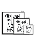 Seek & Ramble Framed Ai Picasso Style Face Framed & Mounted Print