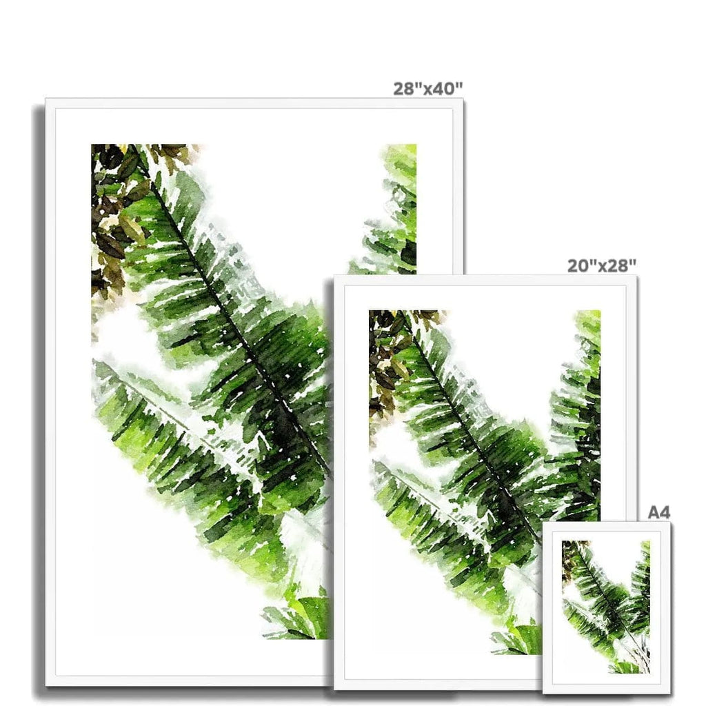 Seek & Ramble Framed Banana Leaf Framed Print