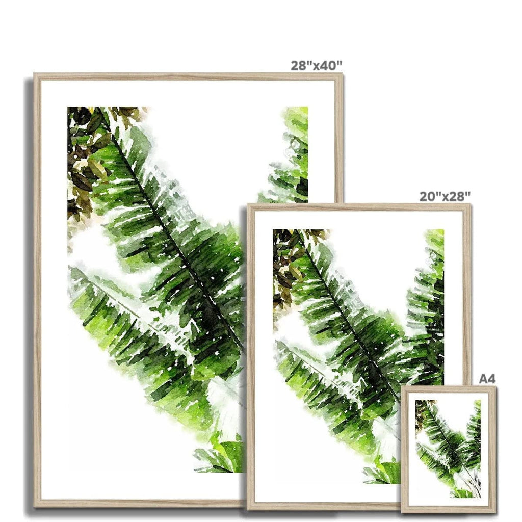 Seek & Ramble Framed Banana Leaf Framed Print
