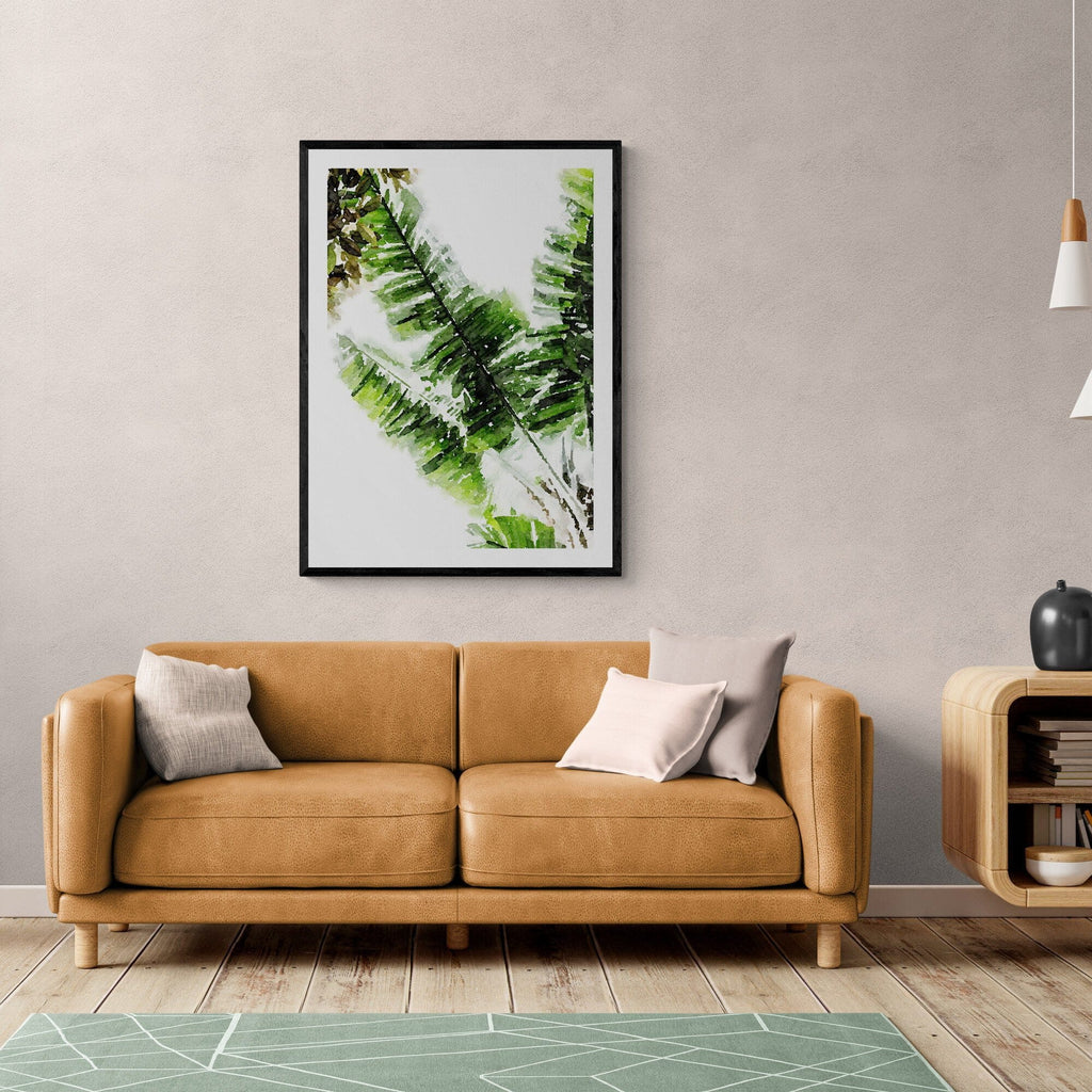SeekandRamble Framed Banana Leaf Framed Print