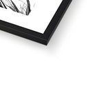 Adam Davies Framed Black & White Pandanus Framed Print