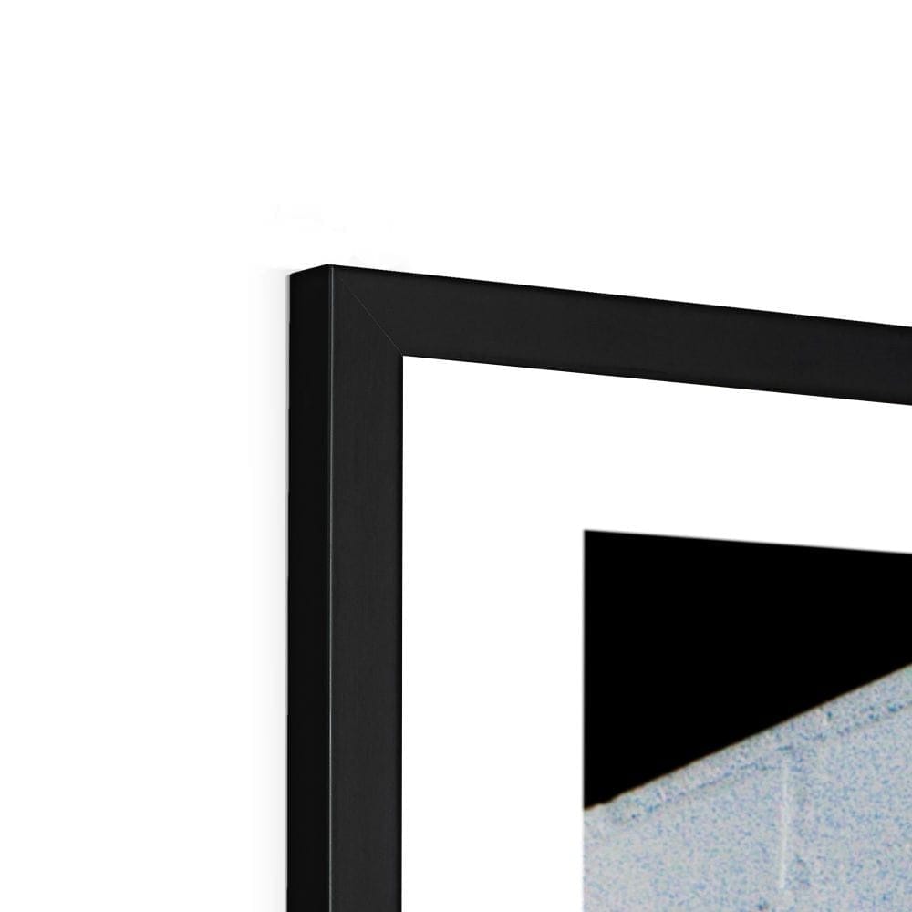SeekandRamble Framed Blue Lines Architecture Companion Framed Print