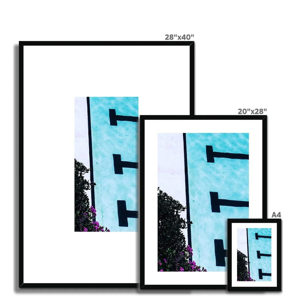 SeekandRamble Framed Bondi Icebergs Abstract Framed Print