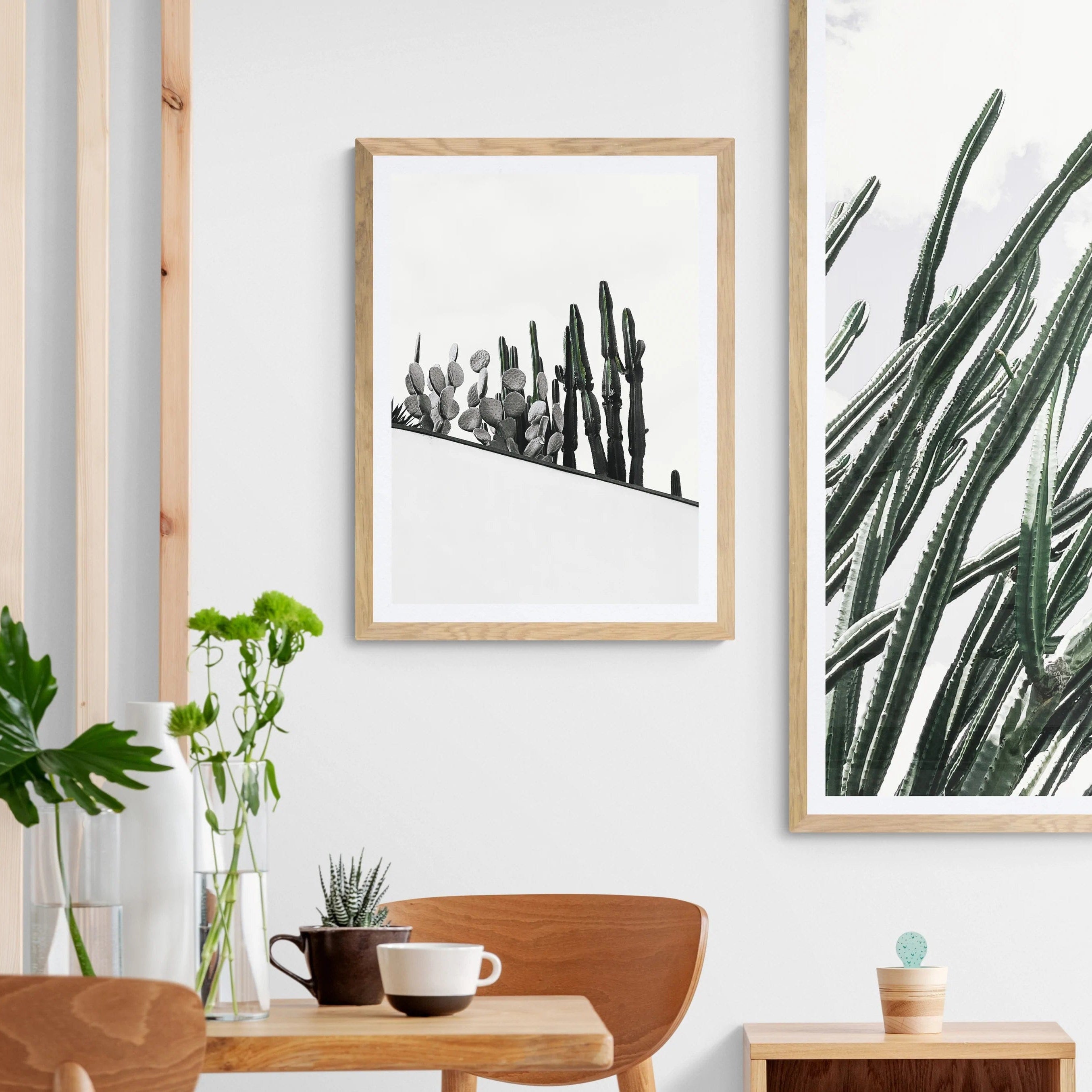 Seek & Ramble Framed Cactus Rooftop Botanical Framed Print