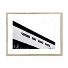 Adam Davies Framed A4 Landscape (29x21cm / Natural Frame Circular Quay Station Art Deco Monochrome Framed Print